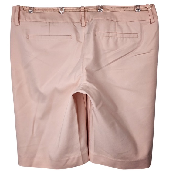 Mossimo Supply Co. Pants - Mossimo Womens Peach Stretch Bermuda Shorts Size 12 Cotton Blend Knee Length EUC